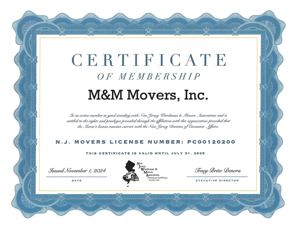 Certificate of membership
